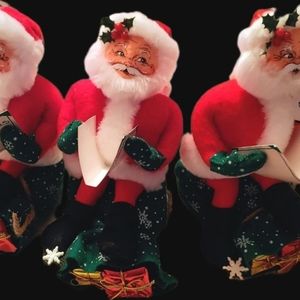 Annalee Santa Checking His List Doll Christmas Decoration 8" Good Boys & Girls.